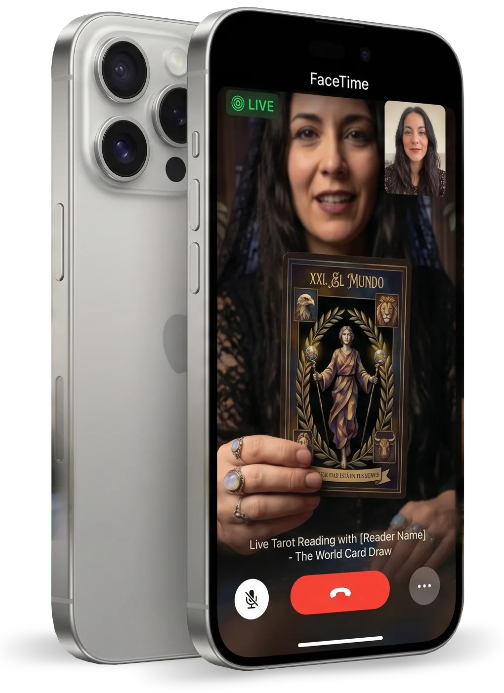 Sesión en vivo de tarot